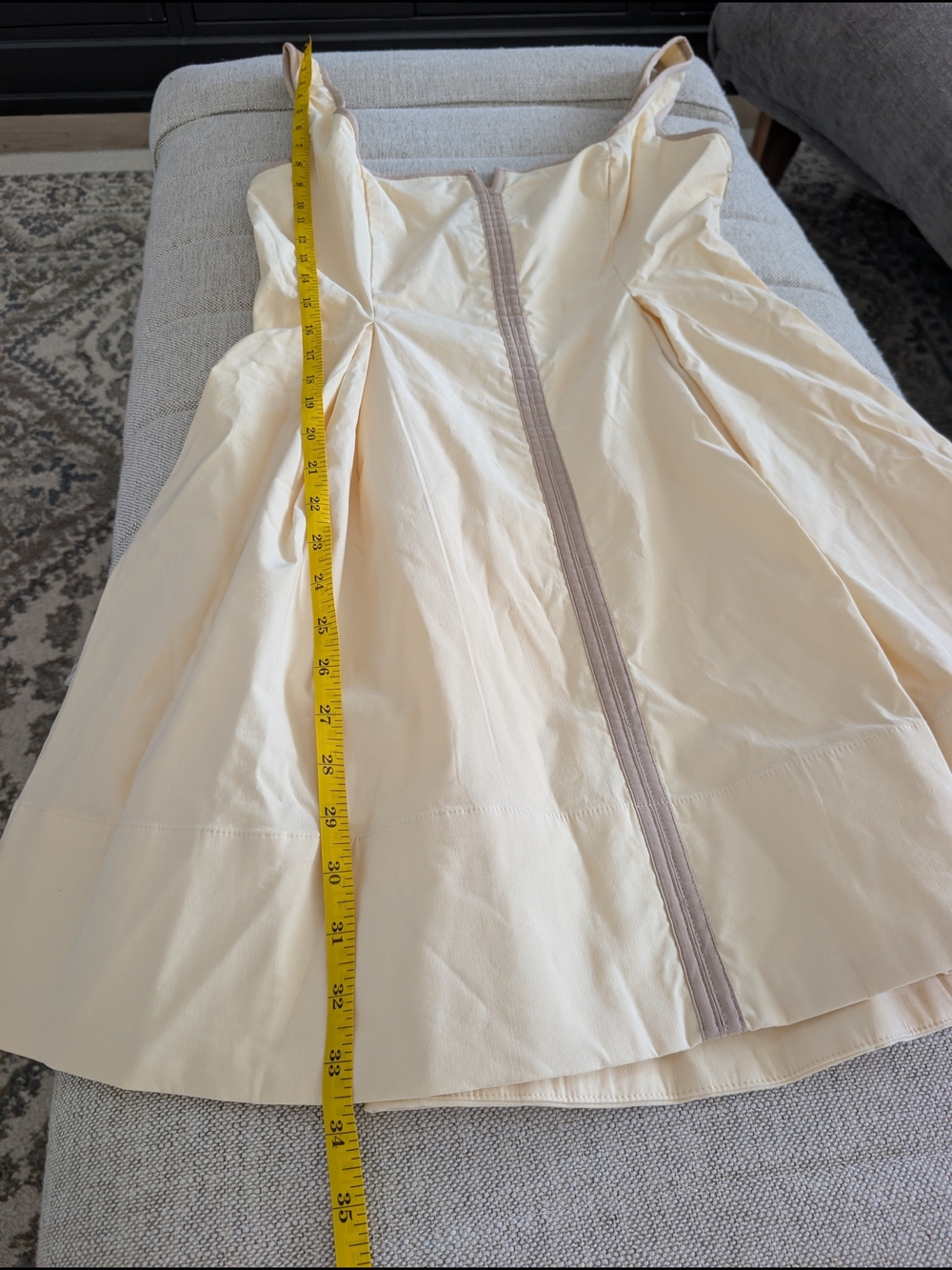 Anthropologie Maeve Arlette Mini Dress Yellow Size S NWT - Picture 10 of 14